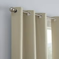 thumbnail image 6 of Eclipse Khloe 100% Absolute Zero Blackout Solid Textured Thermaback Curtain Panel, Tan, 40 x 84, 6 of 11