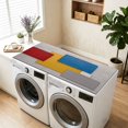 Block Overlap Color Blocks Washer and Dryer Top Protector Mat, 51.2