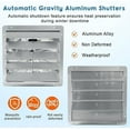 thumbnail image 4 of 20"  Shutter Exhaust Fan, 3500CFM Wall Mounted Attic Fan, High Speed Low Noise Automatic Shutter Ventilation Fan for Garage, Barn, Basement, Ventilation Cooling – Aluminum Construction, 4 of 7
