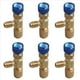 thumbnail image 1 of 6X Válvula de CA R22 Junta de Llenado de 1/4 Pulgada Válvula de Refrigerante de A/C Reparación de Aire Acondicionado y Adaptador de Seguridad de Fluoruro D, 1 of 10