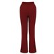 thumbnail image 4 of Puntoco Mujer Casual Algodón y Lino Sólido Cordón Cintura Elástica Pantalones Largos Rectos Puntoco Puntoco-1112, 4 of 9