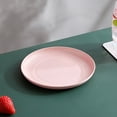 thumbnail image 1 of Zhuge 6pcs 5.9 Inches Lightweight Mini Wheat Straw Plates,Reusable Plate Set Dishwasher & Microwave Safe,Unbreakable Deep Dinner Plates,They are easy to clean,Pink, 1 of 5