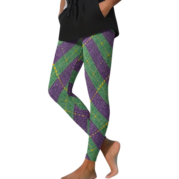 Lorytime Womens Leggings Mardi Gras Mask Carnival Trousers Stretchy Butt Lifting Hoilday Tights Pants Sports Clothes