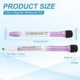 thumbnail image 2 of Uxcell Magnetic Whiteboard Pen, 1-2mm Fine Tip Dry Erase Purple Markers, 3Pcs, 2 of 5