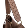thumbnail image 3 of Ampere Creations Aida Woven Embellishment Hobo Bag in Stone, 3 of 6