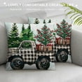 thumbnail image 3 of PHYHOO Merry Christmas Buffalo Plaid Trees Pillow Covers Seasonal Winter Farmhouse Cushion Case for Home Couch Decor, 3 of 5