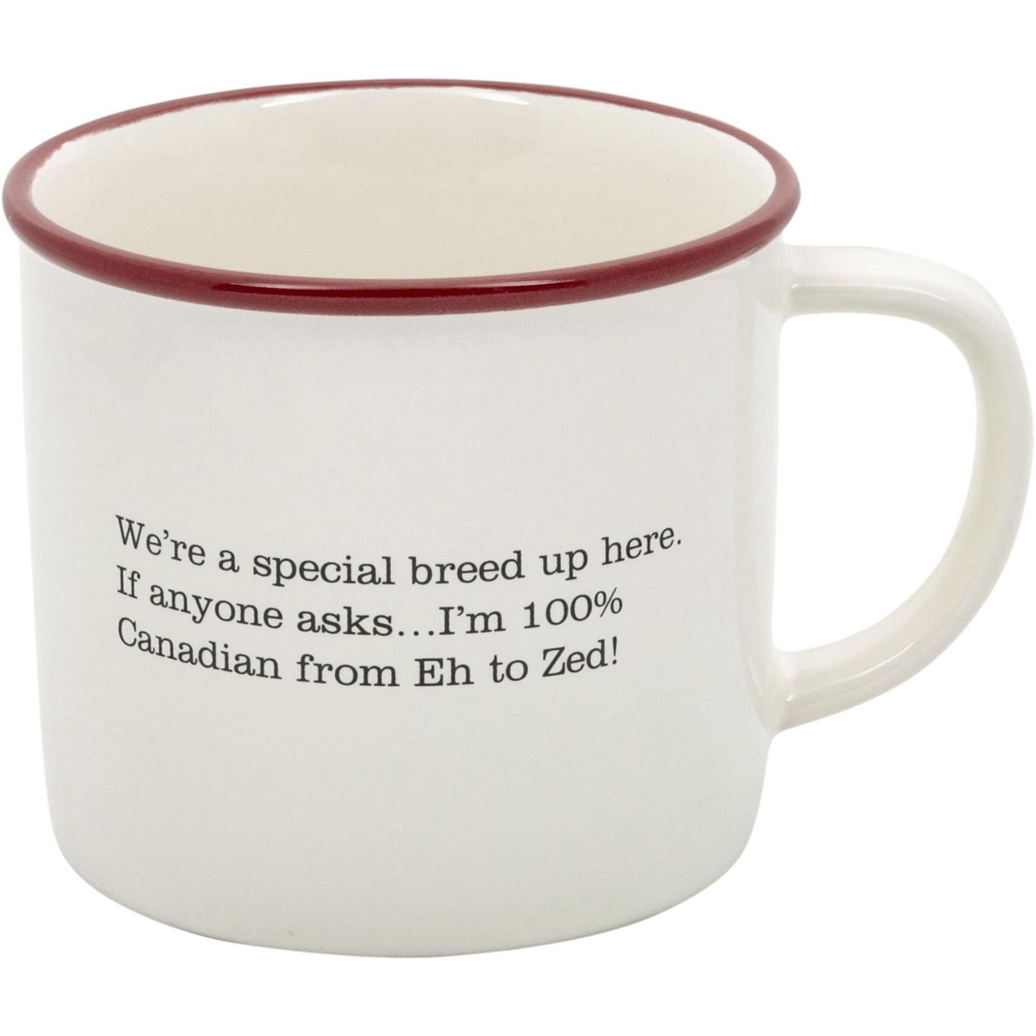Canadiana Stoneware mug - "Proud Canadian"