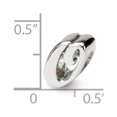 thumbnail image 4 of Letter O Script Charm .925 Sterling Silver Antique Finish Reflection Beads - QRS1430O, 4 of 5