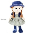 thumbnail image 2 of Baby Girl Rag Doll Soft Stuffed Plush Doll Toy Cute Princess Doll Ragdoll Toy Children‘s Room Decoration Blue, 2 of 7