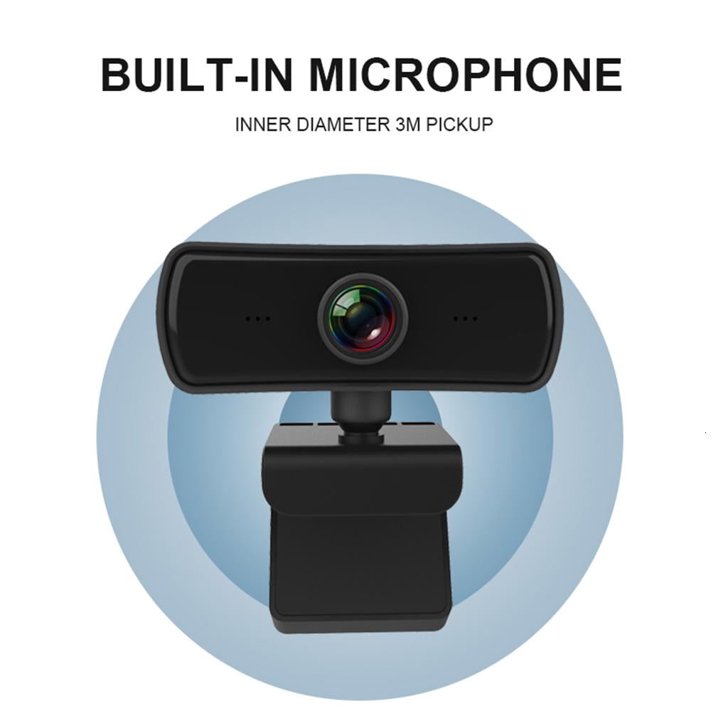 Webcam with Mic for Desktop Laptop Computer Meeting Streaming Web Camera Usb