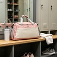 thumbnail image 6 of Byujiro Multifunctional Sports Duffle Bag, Large Capacity Gym Bag with Wet Dry Separation Pocket, Detachable Shoulder Strap Carry Tote, Versatile Handbag for Yoga, Swimming, Fitness Training, 6 of 6