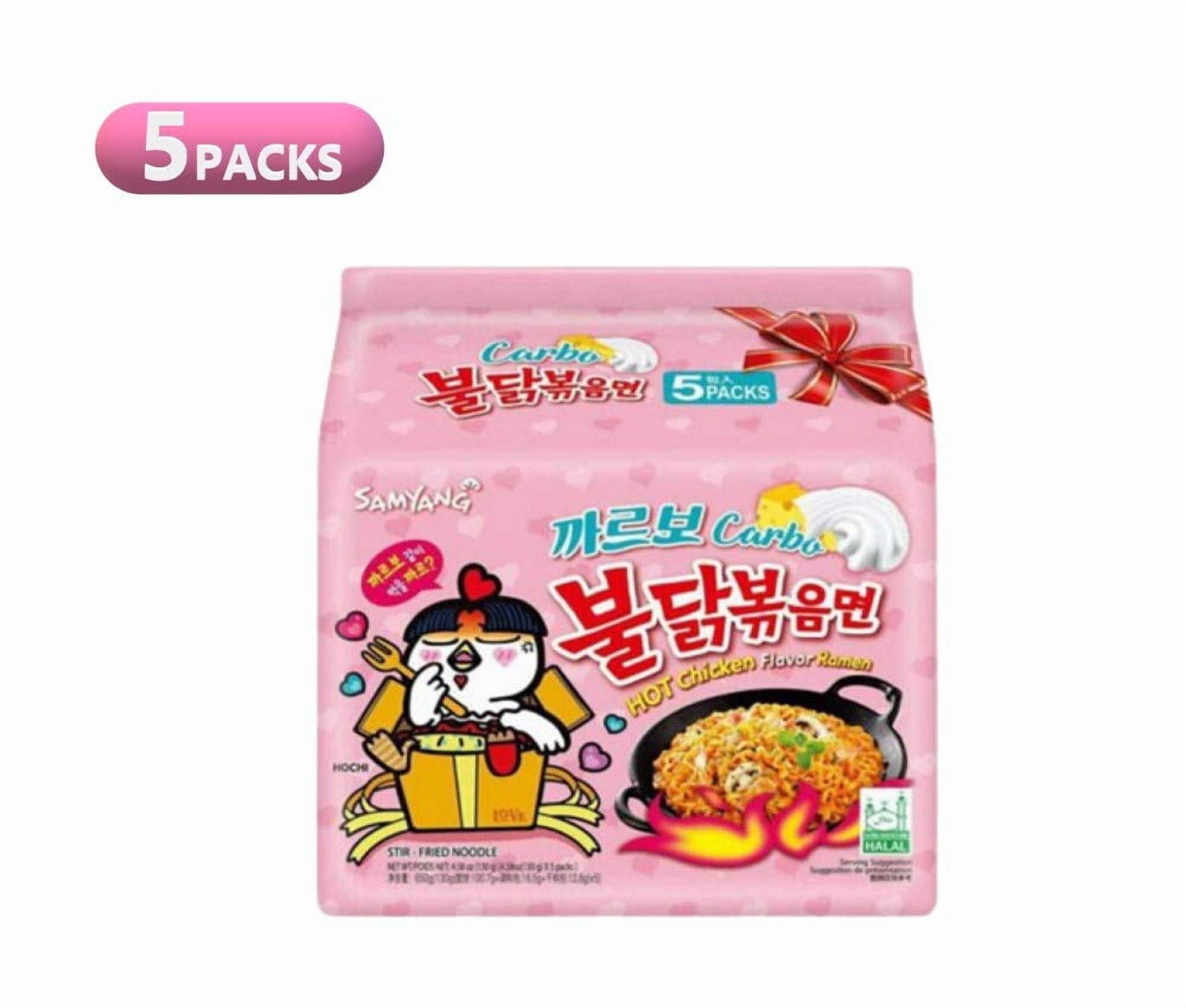 Samyang Chicken Fried Noodles (10 Packs 5x Carbo & 5x Cheese) Hot Fusion Select