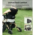 thumbnail image 6 of VOCIC Z51 Foldable 4-Wheel Rollator with Seat, Transport Chair & Dual Brakes, Champagne, 300 lb Limit, 6 of 10