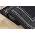 thumbnail image 5 of Beverly Rug Indoor Bordered Area Rugs, Non Slip Rubber Backing Modern Living Room Area Rug, Black, 2x3, 5 of 11