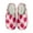 Strawberry Flower Pink, variant on Yorkshire Terrier Dog Paw Bone Pattern Cosy Slippers for Winter Warm Slippers with Non-Skid Sole for Women Men Indoor Outdoor Slip-On House Shoes, 5.5-6.5W/4-5 M