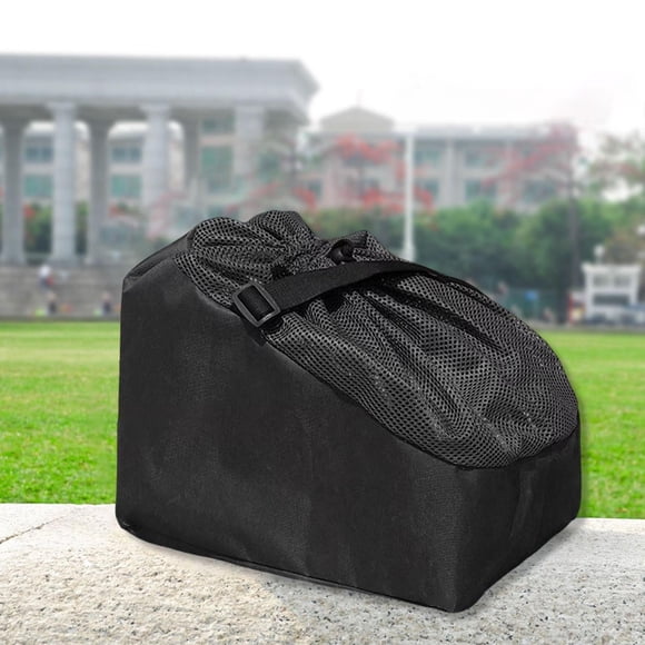 Bolsa de almacenamiento para zapatos de patinaje sobre hielo, resistente al desgaste, portátil, para niños Negro