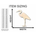 thumbnail image 2 of Unfinished Wood Egret Shape - Animal - Wildlife - Craft - up to 46" DIY 24" / 3/4", 2 of 3