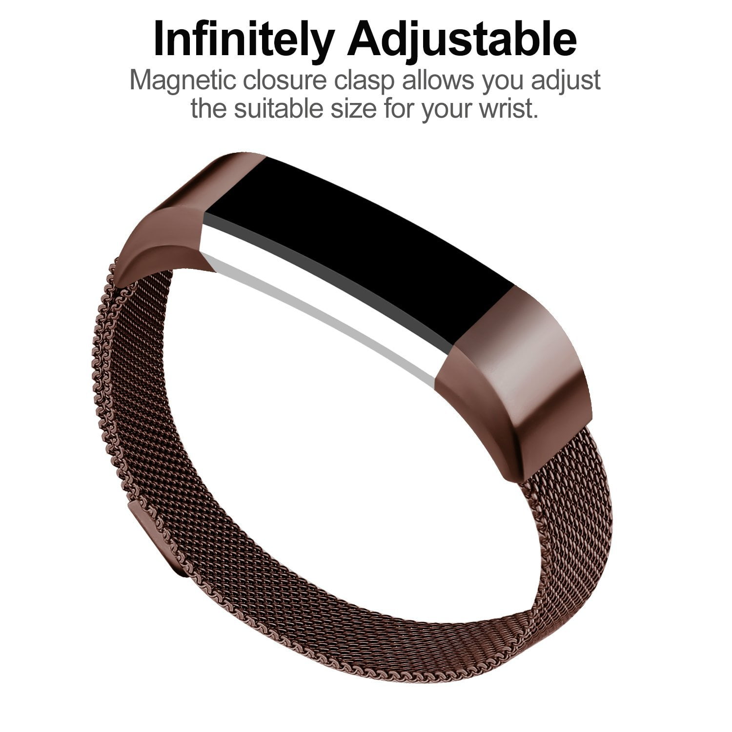 For Fitbit Alta Bands Alta HR Bands, Replacement Accessories Milanese Loop Stainless Steel Metal Bracelet Strap with... by iGK