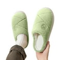 thumbnail image 5 of Slippers for Women,Slippers For Winter Indoor Use And Wear Quiet Home Footwear For Comfort And Warmth,Womens Slippers,Green,36, 5 of 9