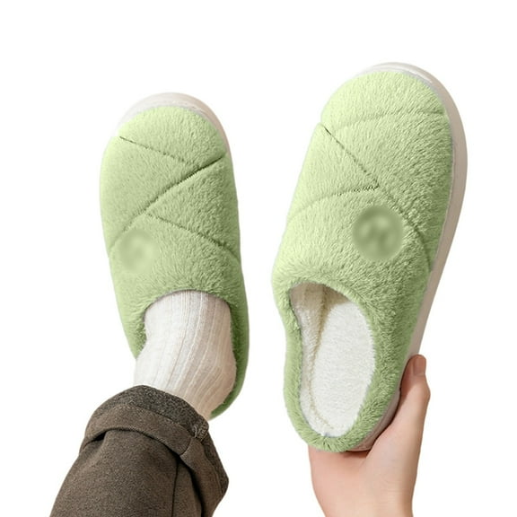 Slippers for Women,Winter Indoor Slippers Cozy Home Footwear for Comfort And Warmth With Soft Sole Design,Womens Slippers,Green,40