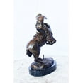 thumbnail image 2 of Nifao Frederic Remington Rattlesnake Bronze Replica Statue – Bronze Statue on Marble Base, Western Art, 9"L x 6"W x 13"H, 2 of 12