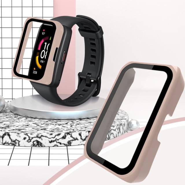 WIFKLSIIPG Screen Protector Cover Suitable for Huawei Band 6 Glass Case+Film Smart Watchband Full Protective Cover