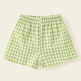 thumbnail image 2 of UAYOTSE Girls Plaid Casual Shorts Little Girls Wear Light Summer Pants Classic Toddler Dailywear,Sizes 7-8 Years, 2 of 6