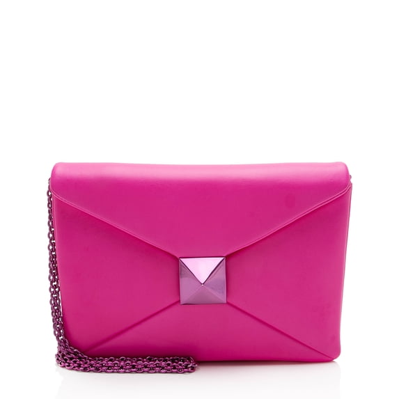 Pre-Owned Valentino Lambskin One Stud Shoulder Bag