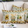 thumbnail image 2 of Spring Gnomes Throw Pillow Covers, Retro Botanical Flowers Leaves Butterfly Soft Breathable Pillow Cases with Invisible Zipper for Sleeping, Standard Pillowcases for Couch Bed Sofa Chair 20x26 Inches, 2 of 9