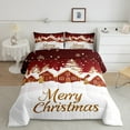 thumbnail image 2 of Feelyou Merry Christmas Child 01, Rustic Cabin Twin Comforter Sets, Western Vintage Festival Reversible Bedding Set, Luxury Bedroom Decor, 2pcs, 2 of 8