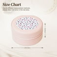 thumbnail image 2 of Yiaed Tulips Flowers Print Travel Jewelry Case Bridesmaid Gift Boxes Jewelry Travel Organizer Small Round Jewelry Box Mini Storage-Pink, 2 of 7