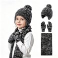 thumbnail image 7 of Girls Winter Hat Beanie Scarf & Gloves Set,Unisex, Heavyweight Acrylic, Cartoon Pattern, Casual & Practical, 3 Count, Winter Holidays Gift, 7 of 7