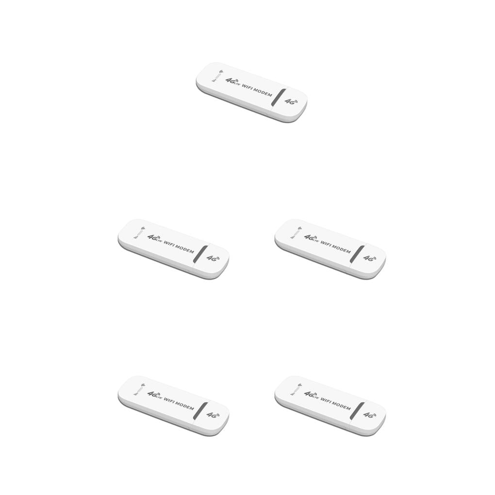 Thinsony Universal WiFi Portable 4G LTE B1/B3/B5 Broadband Modem Stick with SIM Card Slot Router 150Mbps for Travel 5Set