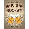 thumbnail image 2 of America Forever Sip Sip Hooray Summer House Flag 28 x 40 inches Beer Mug Summertime Happy Hour Double Sided Seasonal Yard Outdoor Decorative Drinks and Beverages House Flag, 2 of 5
