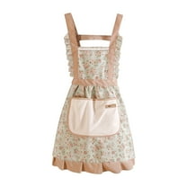 Kitchen Aprons For Women Floral Princess Design Canvas Material Waterproof Wear Resistant 2 Pockets Double Stitched At Straps Pockets And Edges Reinforced For Durability Great