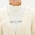 thumbnail image 2 of 4 piezas retro suéter clips cardigan collar clip mujeres broche chal clips - (plata antigua, oro antiguo), 2 of 5