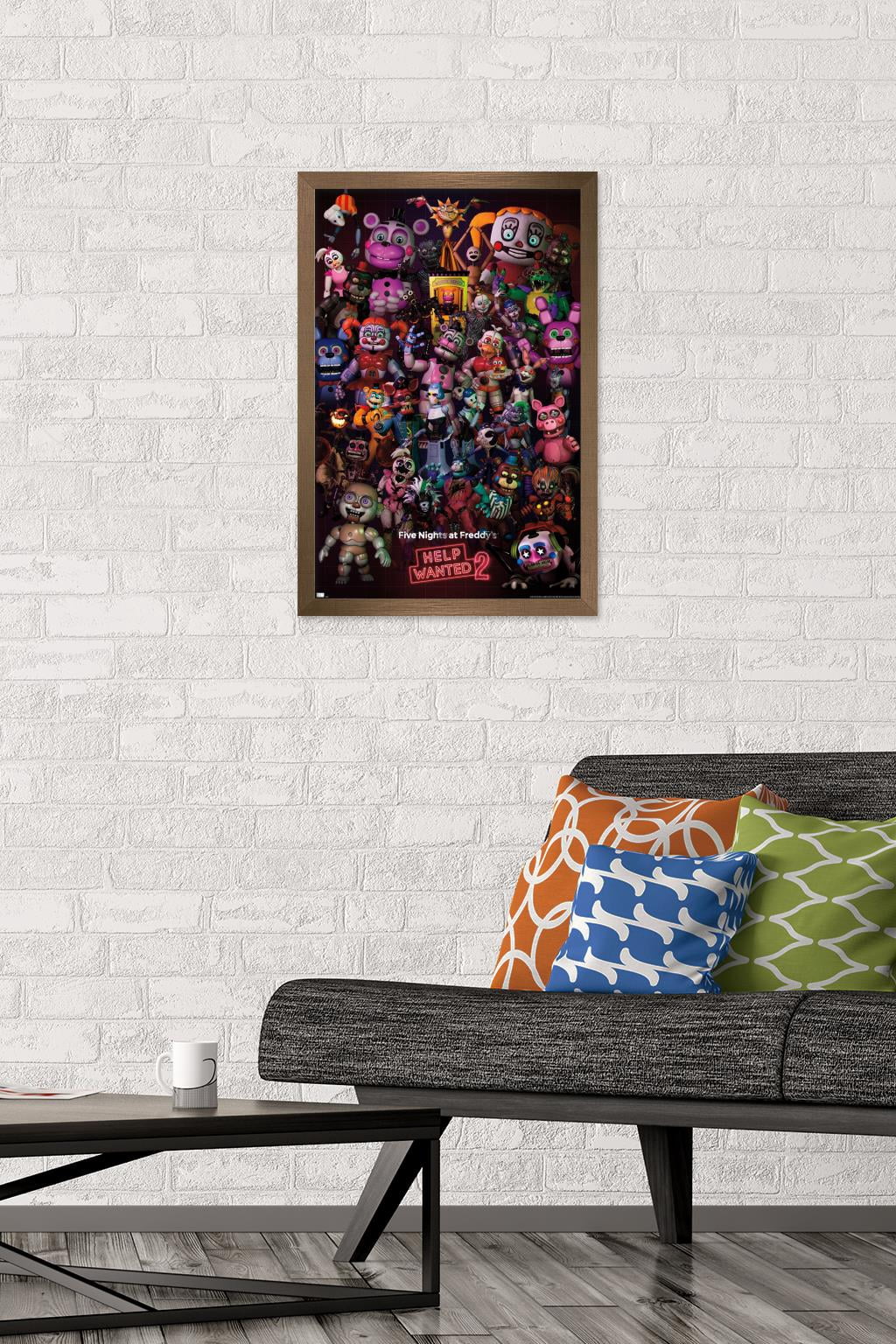 Five Nights at Freddy's: Help Wanted 2 - Group Wall Poster, 14.725" x 22.375" Framed