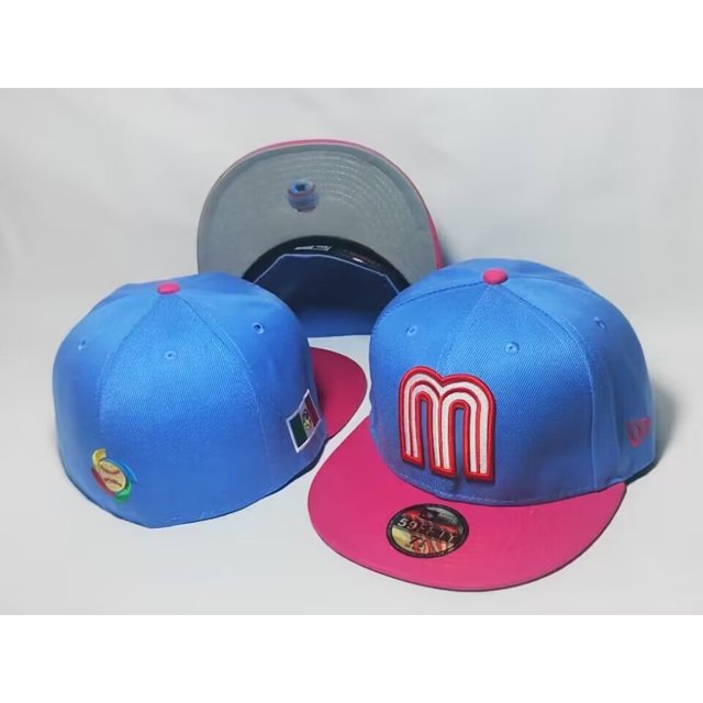 Gorra De Béisbol No Ajustable Equipo Mexicano Para Hombres Y Mujeres Moda Completa Cerrada Casual Deportes Bordado Sombrero VQ4O