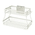 thumbnail image 2 of Cesta de almacenamiento de cocina, especiero, contenedor de almacenamiento extraíble, estable, 2 niveles, cesta de frutas, cesta de pan, bocadillos, 2 of 8