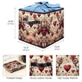thumbnail image 3 of Hearts Battle Foldable Storage Cubes with Handle, 10.8"x10.5"x10.6", Large Capacity - Storage Basket for Clothes Storage, 3 of 6