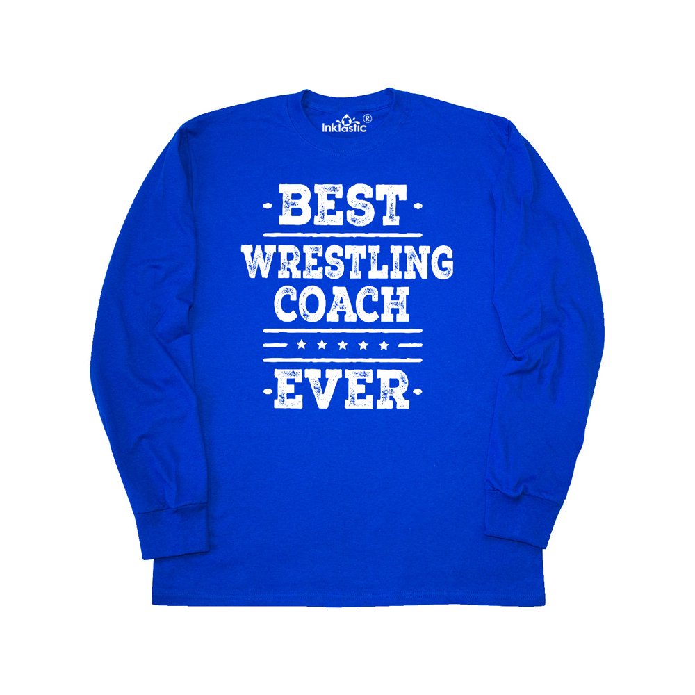 INKtastic Best Wrestling Coach Ever Long Sleeve TShirt