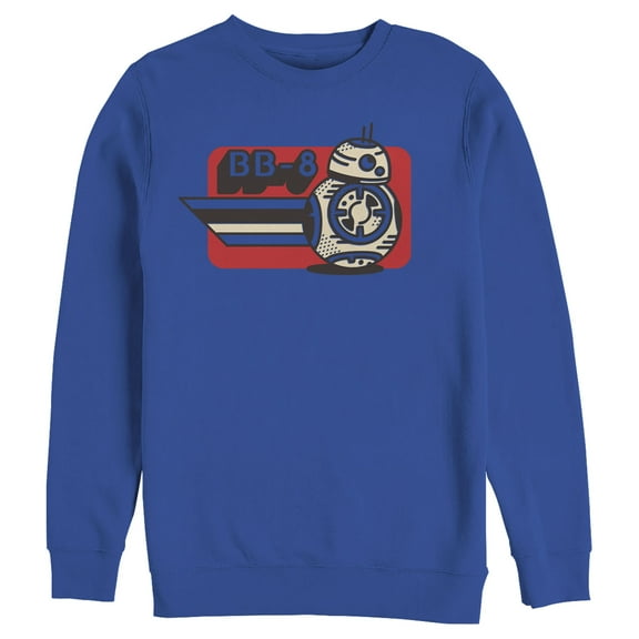 Men's Star Wars: The Rise of Skywalker BB-8 on the Run  Sweatshirt Royal Blue X Large