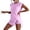 Purple, variant on YUEHUA Womens Travel Outfits Summer Lounge Set 2026 Two Pieces Mineral Wash Cotton Tank Top Lined Split Athletic Skirt Set