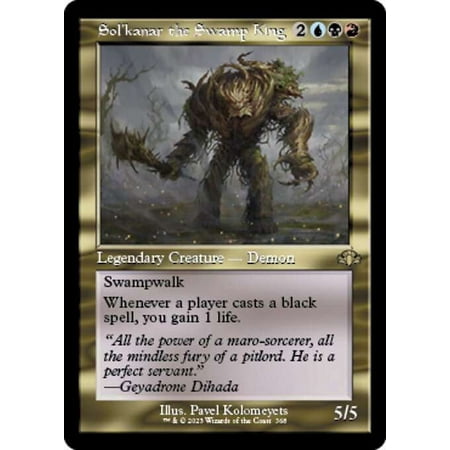 MtG Dominaria Remastered Rare Sol'kanar the Swamp King (Old-Frame FOIL) #368