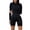 Black, variant on HBFAGFB Long Sleeve Jumpsuit for Women Bottoming Shorts Slim Knitted Sports Yoga Rompers Brown Size L