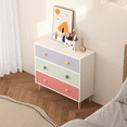 thumbnail image 4 of MIDOQIN Kids 3 Drawer Dresser for Bedroom, Wooden Toddler Child Small Nightstand, Vertical Chest of Drawers for Living Room, Nursery, 4 of 17