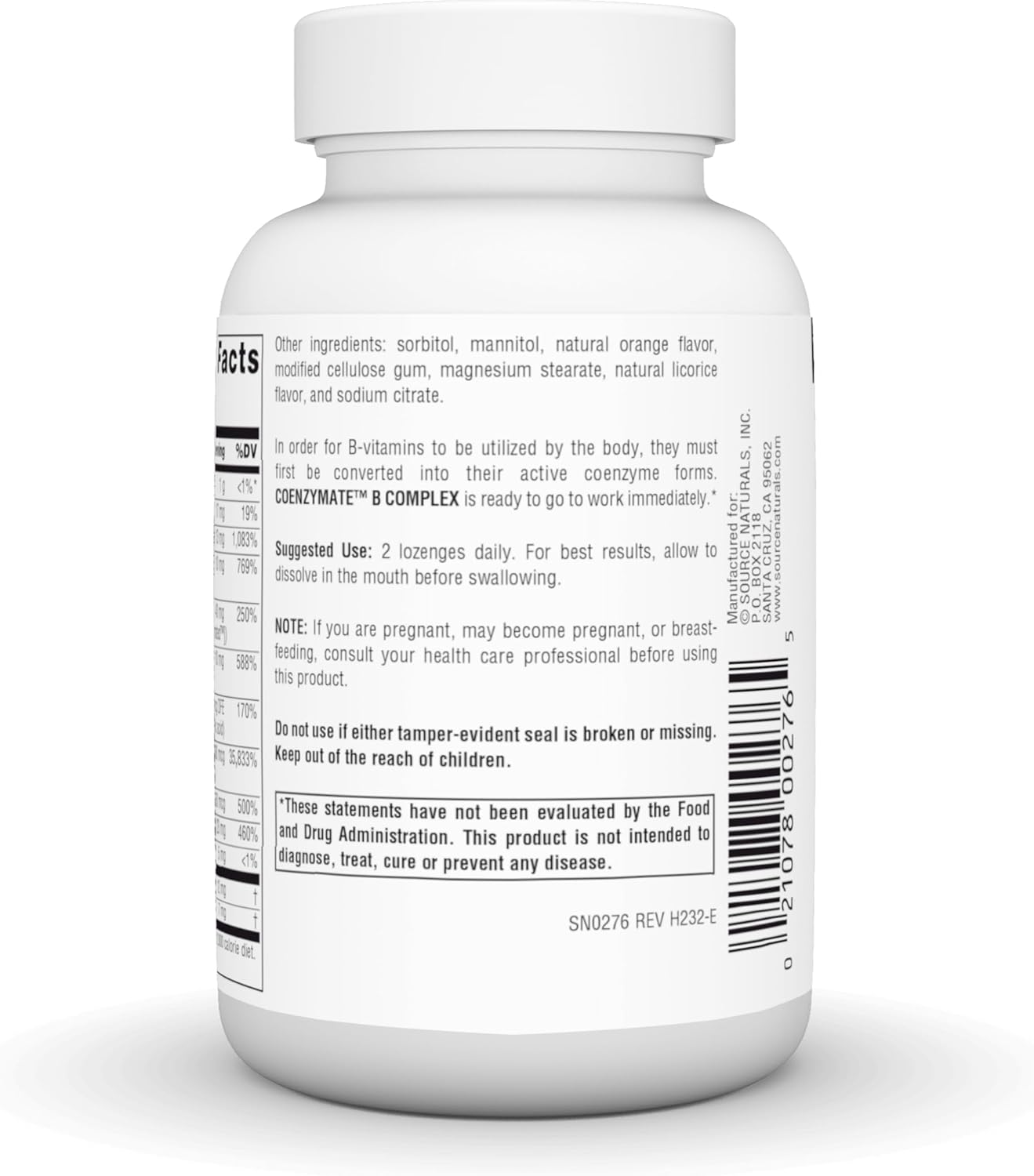 Source Naturals  Coenzymate B Complex* Orange Flavored -  120 Tabets