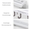 thumbnail image 4 of Dvkptbk Kitchen Utensil Rack with Slidable s Hooks for Hanging Pots and Pans- Rod Hooks for Mugs- Wall Mounted Kitchen Rail Organizer- Can Put Knives-Nail- Storage Kitchen Shelf Home Essentials, 4 of 5