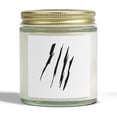 thumbnail image 2 of Effete Feline Claw Marks Scratch Scented Coconut Apricot Candles (4oz, 9oz), 2 of 5