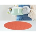 thumbnail image 5 of Unique Bargains Set of 6 Oval Placemats for Dining Table Decor Table Placemats Orange, 5 of 7